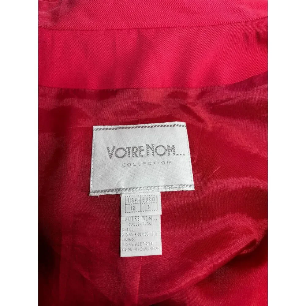 Votre Nom Salmon Pink Women's Coat Jacket - Size 12